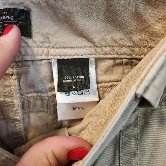 Eddie Bauer Women's Khaki 100% Cotton Cargo Skirt- Size 6 - Picture 8 of 8